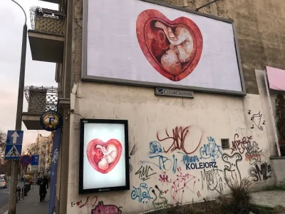 Kostikov - Cały Gocław zasrany tymi billboardami z nienarodzonym dzieckiem autorstwa ...