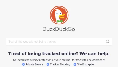 orle - Znakomita alternatywa dla wyszukiwarki Google:
DuckDuckGo
https://duckduckgo...