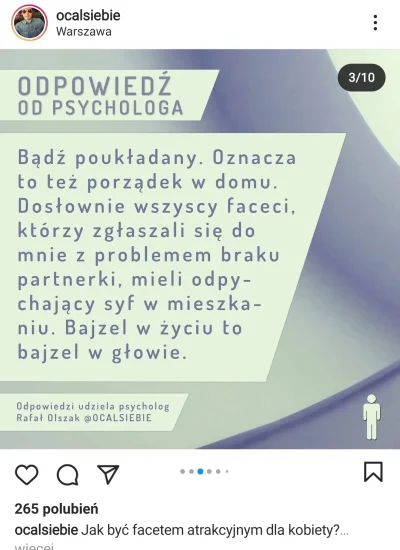 el_burrinho - > mieli odpychający syf w mieszkaniu
Mocny bluepill. Mam kumpla chada ...