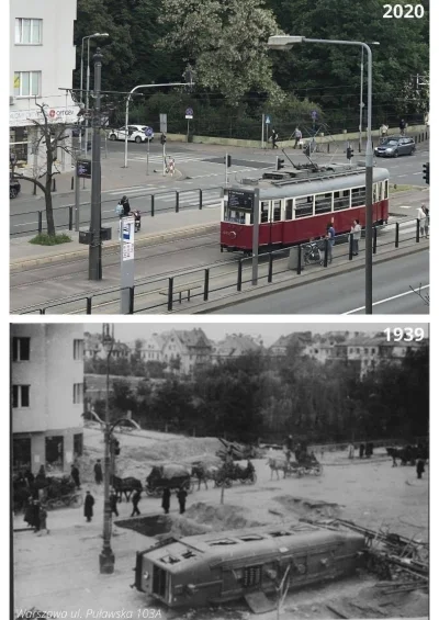 Brajanusz_hejterowy - Mokotów, róg ulicy Puławskiej i Odyńca.
Widzimy też fragment Pa...