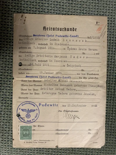 KrzyDe - #poznan #biedrusko #dokument #historia #wojna znalazłem taki dokument mojego...