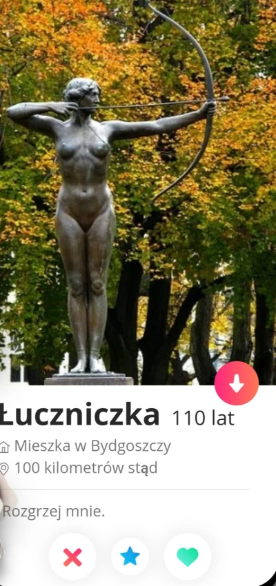 Zielonykubek - 11. Pomnik Łuczniczki
Jest to kobieta o urodzie klasycznej i nietuzin...