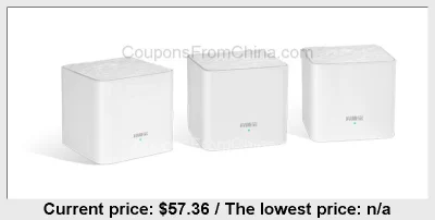 n_____S - 3 pcs. Tenda MW3 Mesh WiFi Extender System dostępny jest za $57.36
Link: s...