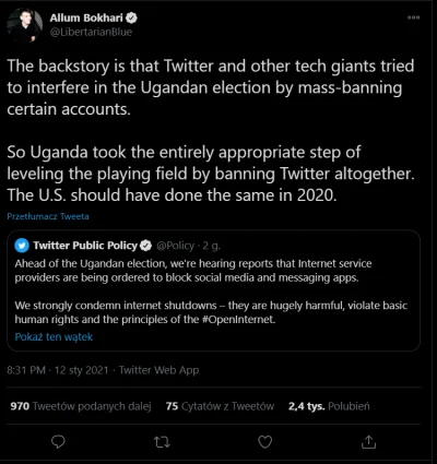 BarkaMleczna - Uganda ma w tej chwili lepsze standardy demokracji niż USA