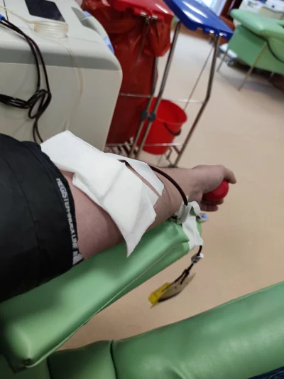 dStan - 157 030 - 500 = 156 530
Data donacji - 13.01.2021
Grupa krwi - 0 Rh-
Donacja ...
