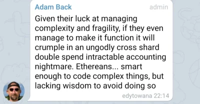 z.....a - Adam masakruje eth 2.0 ( ͡° ͜ʖ ͡°)

#ethereum #scamereum #bitcoin #krypto...
