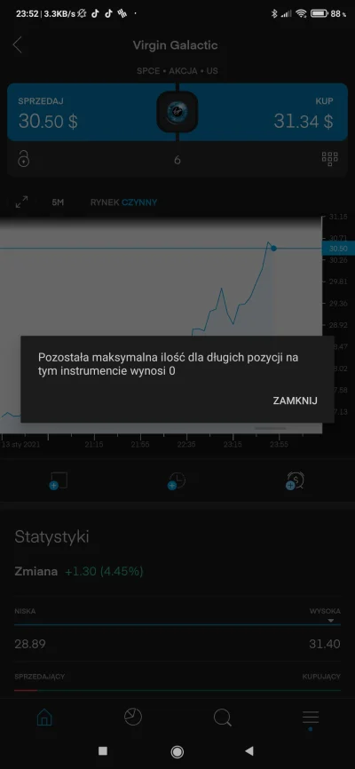 PusteQ - Czemu mi taki komunikat wyskakuje? (╯︵╰,) 
#gielda #trading212