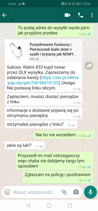 darshan12 - jeśli macie coś wystawionego w olx i nagle ktoś z obcego Wam numeru pisze...