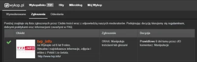 karololo - z takich życiowych sukcesów to moje zgłoszenie profilu tvp_info za manipul...