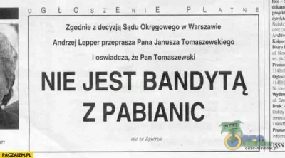 bialy100k - Oświadczenia whatsapp i FB przypominają mi słynne ogłoszenie Leppera. Prz...