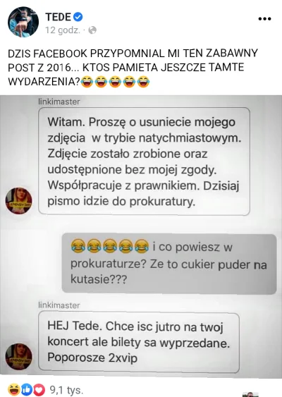 bitoslaw-stopka - Co Tede przypomniał 
#tede #linkimaster