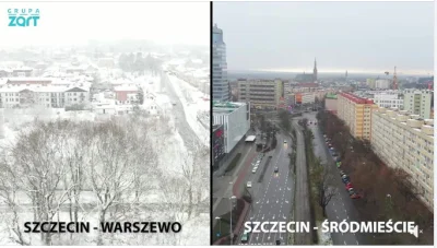 Figa23 - Zima w Szczecu - 1 miasto, 2 dzielnie, 10 minut różnicy pomiędzy kręceniem
...