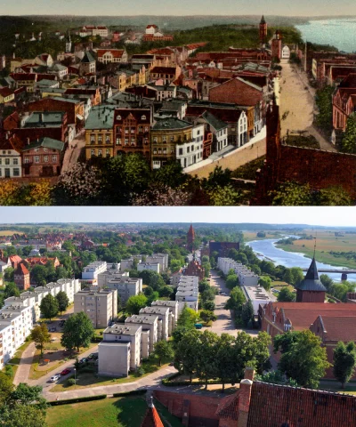knuad - Stare Miasto w Malborku przed i po wojnie
#architektura #ciekawostkihistoryc...