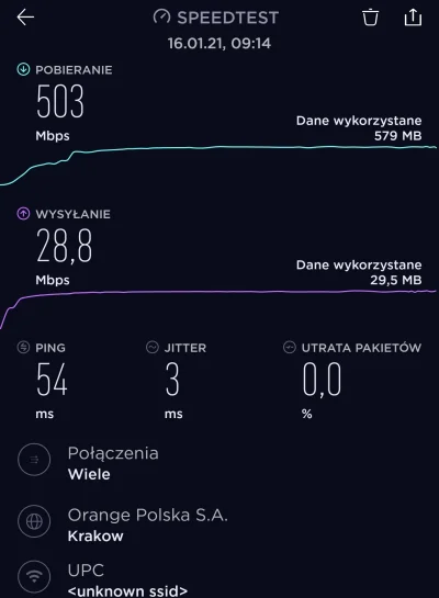 EverFresh - UPC testowane na galaxy S10+ na podłączonym dodatkowym routerze Asus do C...