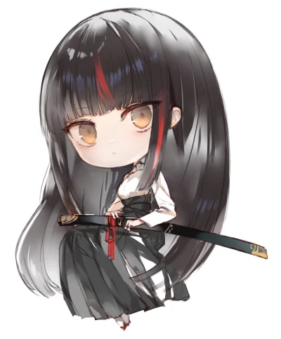 LlamaRzr - #randomanimeshit #originalcharacter #chibi #kimono #hakama #girlsandsword ...