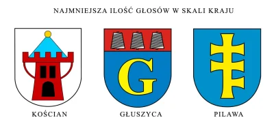 FuczaQ - Najmniejsza ilość głosów w skali kraju: Kościan (wielkopolskie) - 3 głosy, G...