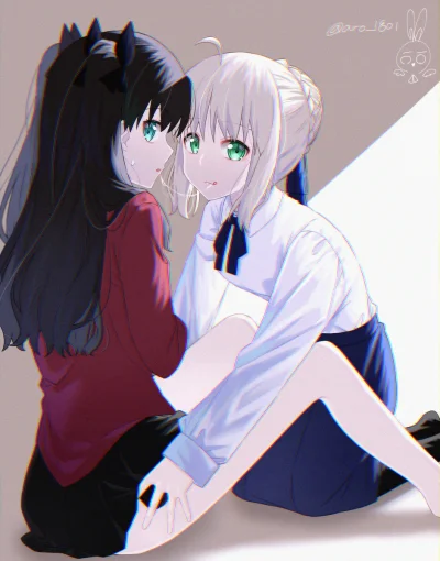 BlackReven - #randomanimeshit #aro #fate #fatestaynight #rintohsaka #artoriapendragon...