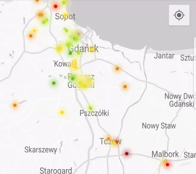 Antylogic - #smog #trójmiasto
Zastanawiała mnie ta czerwona kropka koło Sopotu, z cie...