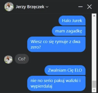 ishidar - Jest screen rozmowy z Jerzym Brzęczkiem

#pilkanozna #brzeczek #reprezent...