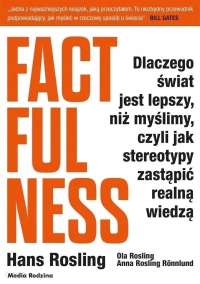 zranoI - 133 + 1 = 134

Tytuł: Factfulness. Dlaczego świat jest lepszy, niż myślimy, ...