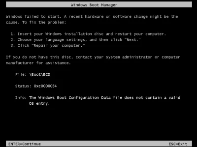 milymirek - @uesugi2: Cała plansza z tekstem, w tym z "Insert your Windows instalatio...