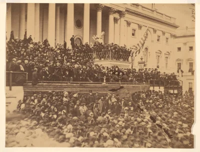 myrmekochoria - Aleksander Gardner, Inauguracja Abrahama Lincolna, 4 marca 1865 roku....