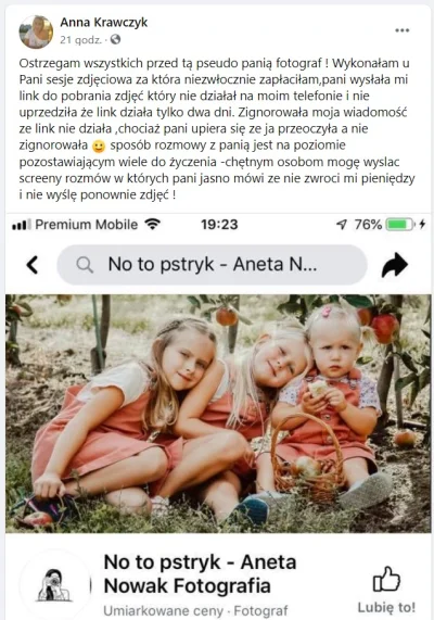 czehuziom - Ostrzegam przed sesją fotograficzną u Pani Anety Nowak, która jak się oka...