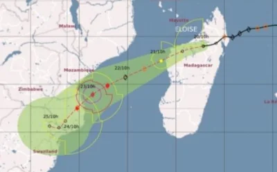 Ethordin - Tropikalna burza Eloise zbliża się w stronę wschodniego wybrzeża RPA. 

...