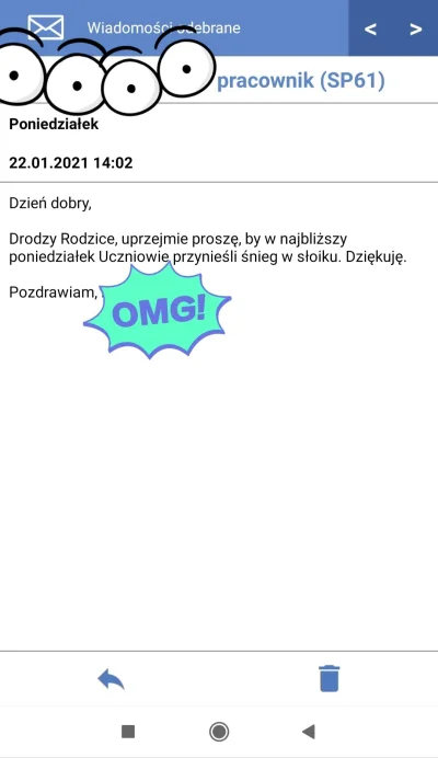 rozcak85 - Autentyczna wiadomość od pracownika szkoły ;) ma ktoś pożyczyć słoik? Nazb...