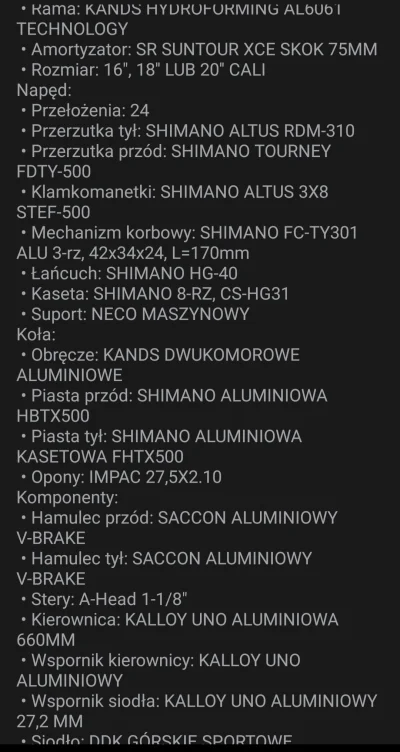 Tylkodudus - Będzie git taki rower? 
Mam 180 cm i 80kg
#rower #pytaniedoeksperta