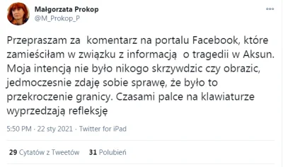 polaczyna - @ZbawcaMirko: Serio, serio. Już nawet zdążyła przeprosić.