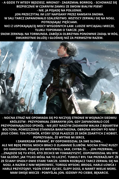 Bittersteel - #codzienntfragmentasoiaf 2
Fragment z ,,Taniec ze Smokami'' Jon
#got ...