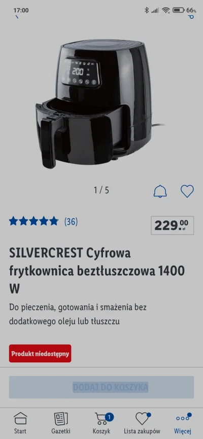 jac76 - @jac76: jest mocniejsza 1400W vs 900W
Ogólnie polecam