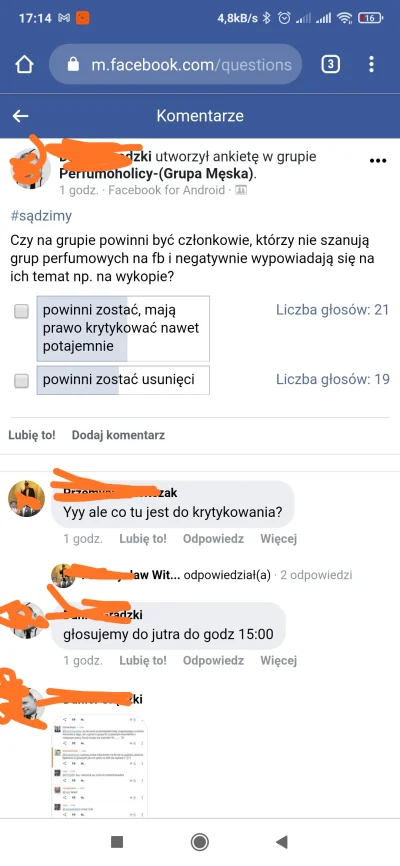 Pan_Beniowski - No i się Mireczki doigraliście. Nie ma takiego obrażania grup na FB.
...