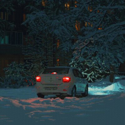 deeprest - #zima #pixelart #samochody
