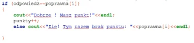 harnasiek - #programowanie #cpp #informatyka 
Jakim cudem ten fragment mi nie działa...
