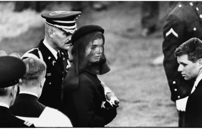myrmekochoria - Jacqueline Kennedy na pogrzebie swego męża, Arlington, Wirginia, 25 l...