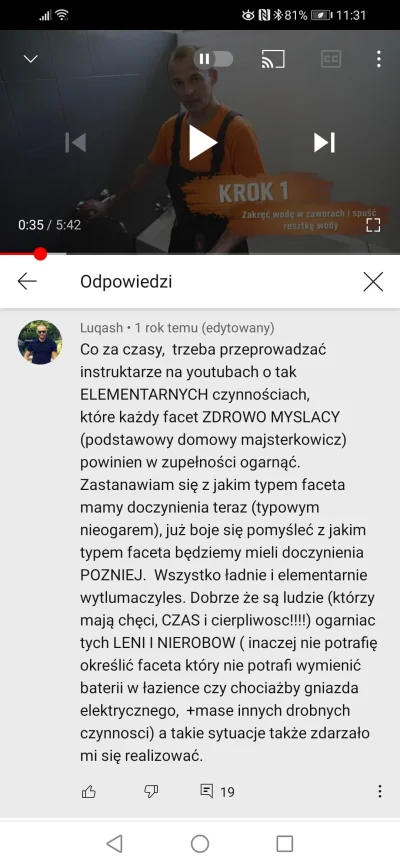 Brel - Szukam filmiku jak wymienić baterię naścienną i taki chochlik się trafił. Kurd...