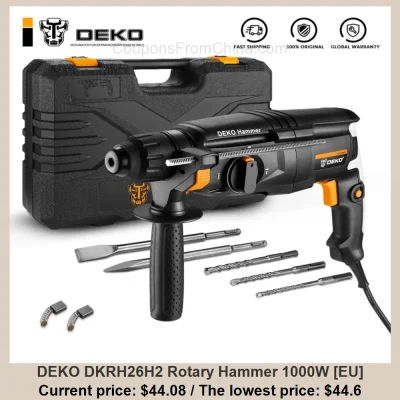 n_____S - DEKO DKRH26H2 Rotary Hammer 1000W [EU] dostępny jest za $44.08 (najniższa: ...