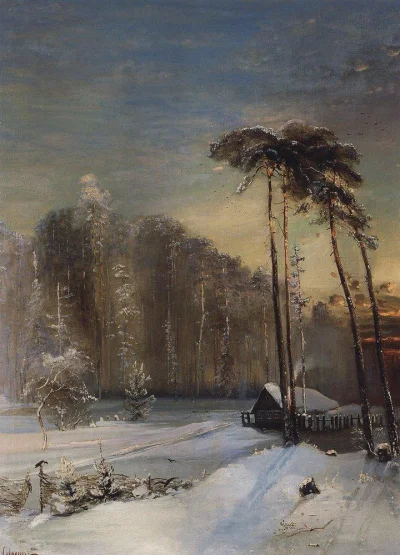 Hoverion - Aleksiej Sawrasow 1830-1897
Oszroniony las, 1890
#artventure 
#malarstw...