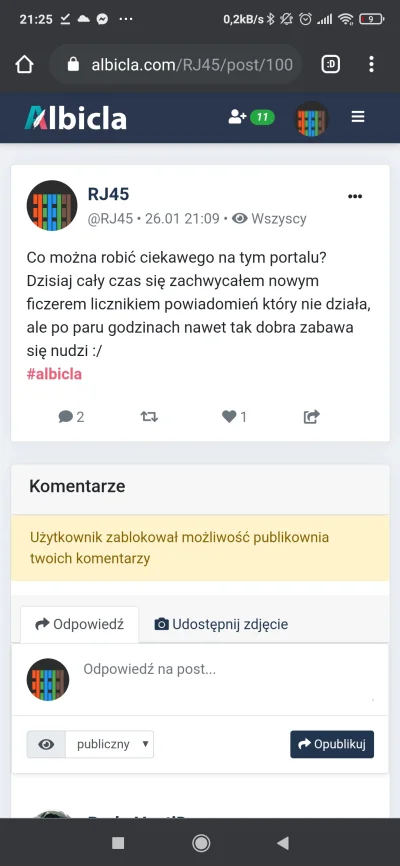 RJ45 - Zablokowałem sam siebie i nie mogę sobie napisać komentarza teraz XDD

#albicl...