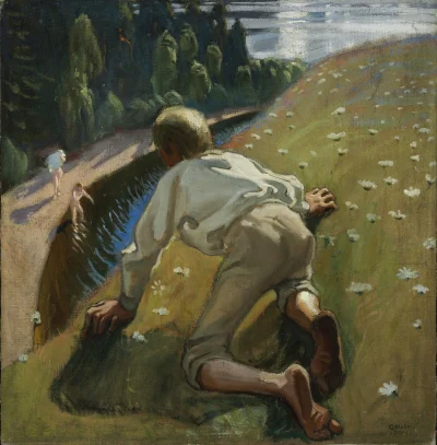 Borealny - Akseli Gallen-Kallela (1865-1931), Młody Faun, 1904.
Olej na płótnie, 67 x...