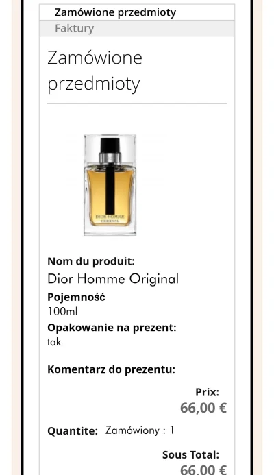k.....l - Na www.origines-parfums.com/fr/ można kupić 100ml dior homme original za 66...