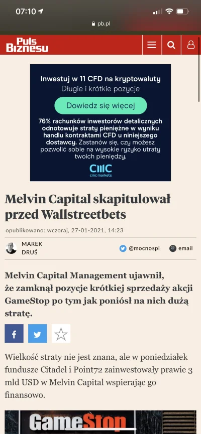 T.....e - @Michal0173: To jest wojna. Wallstreetbets x Reddit vs Melvin Capital. Pięk...