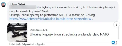 Bednar - Na żaden kontrakt na Ukrainie nie było nigdy szans, bo Groty nie spełniają w...