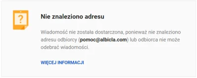 Chodok - Kiedy udostępniasz użytkownikowi adres e-mail, który nie istnieje #albicla