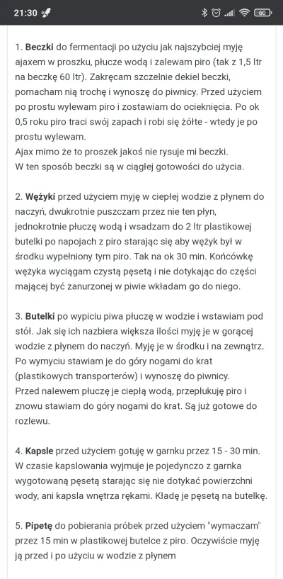 bomba4 - Pytanie o dezynfekcje. Przeczytałem z ciekawości co tam piszą o niej na piwo...