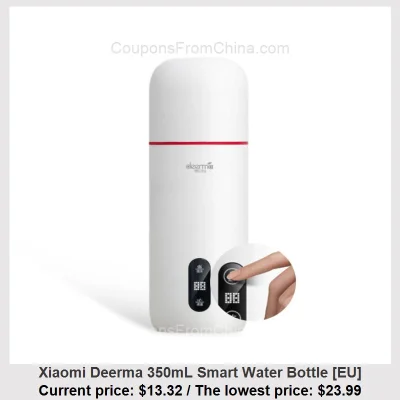 n_____S - Xiaomi Deerma 350mL Smart Water Bottle [EU] dostępny jest za $13.32 (najniż...