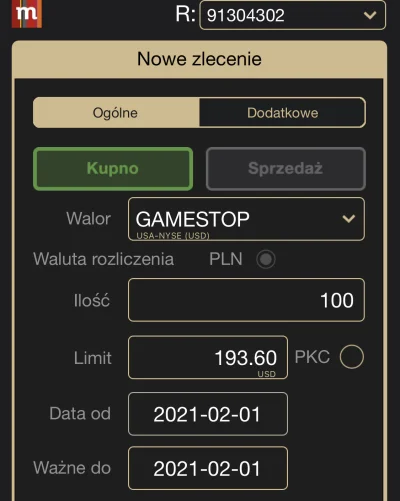 sprzedamopla_ - Czemu na Googlu pokazuje 325$ a na mBanku 193$?
#gme