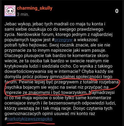 L.....i - Ćpun wyzywa przegrywów xD @charming_skully nie usuwaj postów, co? ( ͡º ͜ʖ͡º...